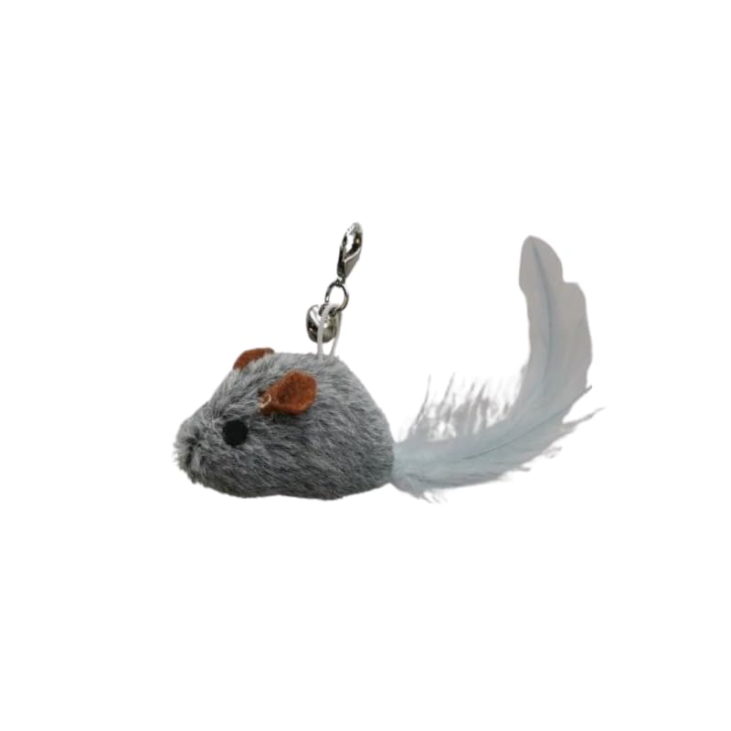Cutie Paw Pal Interactive Play Set - Set Of 5 Replacement Toys: Mouse, Duck, Feathers, Balls & Worm Heads - Engaging Cat Toys Wi